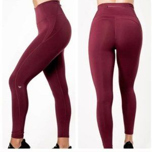 IVL Collective Everyday Leggings Dark Burgundy Red Size 4